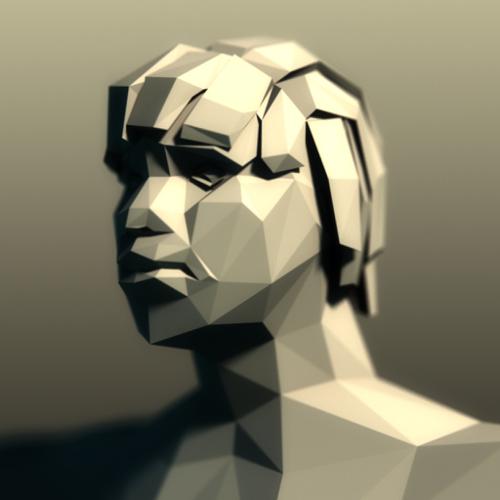 Low Poly Rigged Ancient Nubian preview image